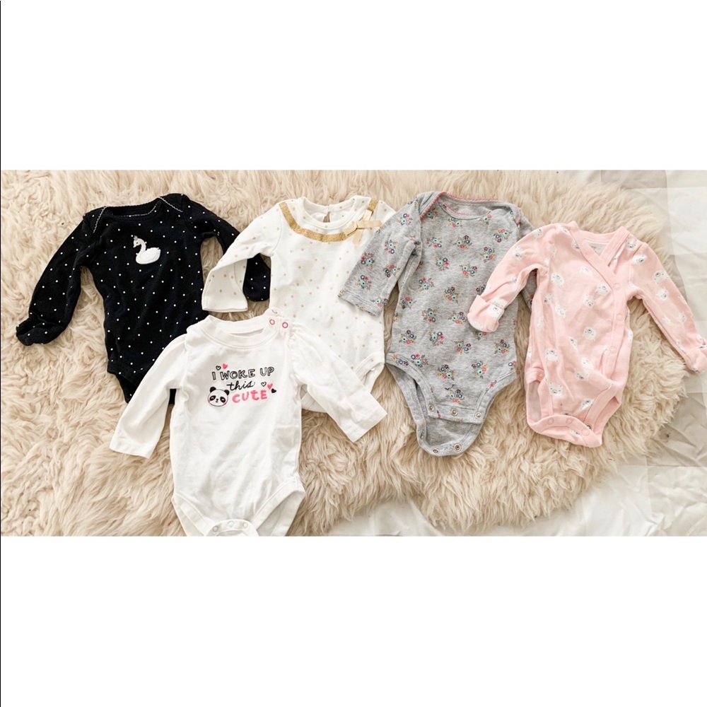 Long sleeve onesies set of 5